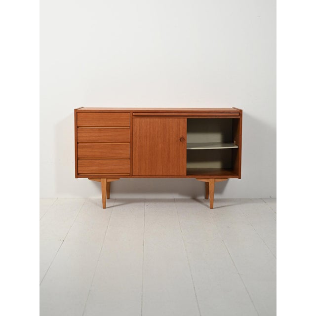 Swedish Sideboard with Writing Desk, 1960s For Sale - Image 6 of 14