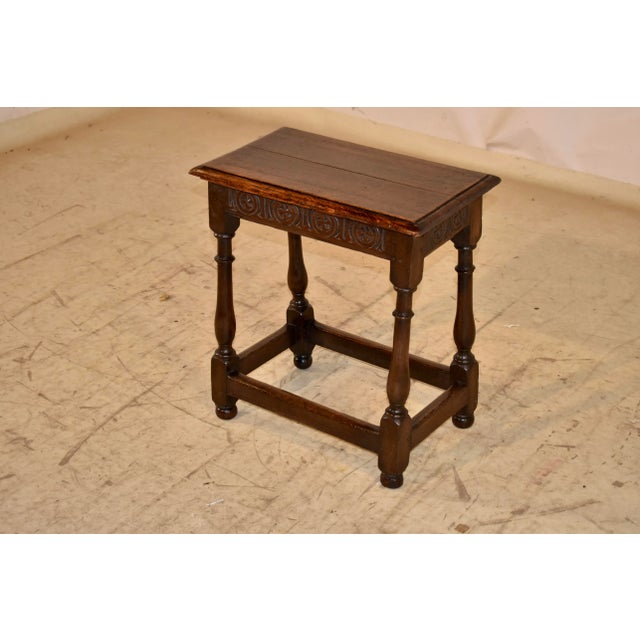18th Century 18th Century English Oak Joint Stool For Sale - Image 5 of 11