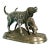 Mid 20th Century French Animalier Style Hunting Dogs Sculpture After Alfred Dubucand For Sale