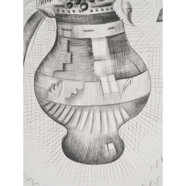 Mily Possoz, The Bouquet, Original Signed Engraving For Sale - Image 6 of 11