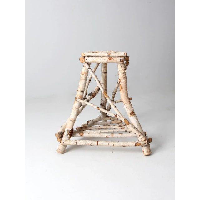 Vintage Birch Bark Table For Sale - Image 4 of 12
