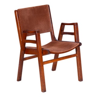 Mid-Century Beech Armchair, Czechia, 1950s For Sale