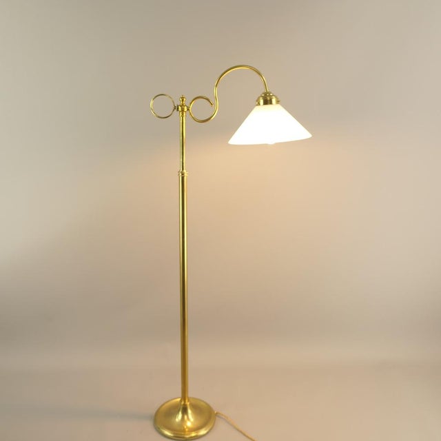 French Extendable Brass Floor Lamp, 1930s For Sale - Image 6 of 9