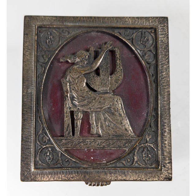 Early 20th Century Early 20th Century Art Deco Silvered Bronze Dresser Box by Oscar Bach For Sale - Image 5 of 16