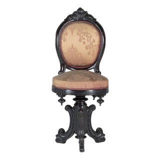 Victorian Harpist Chair, 19th Century For Sale