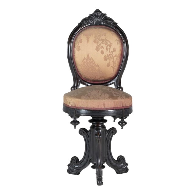 Victorian Harpist Chair, 19th Century For Sale