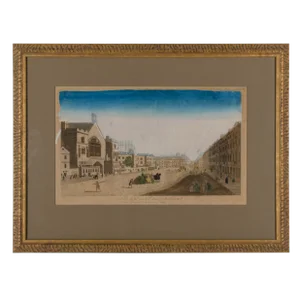 1766 Georgian Print, A View of the Grand Palace of Westminster, Vue D’optique,