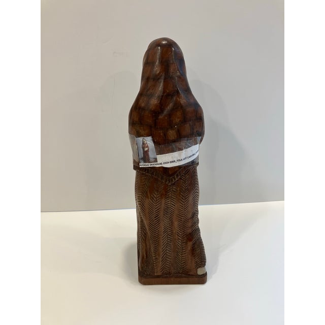 1960s Lithuanian Folk Art Carving Signed Alfonso’s Skirsgilas For Sale - Image 4 of 10