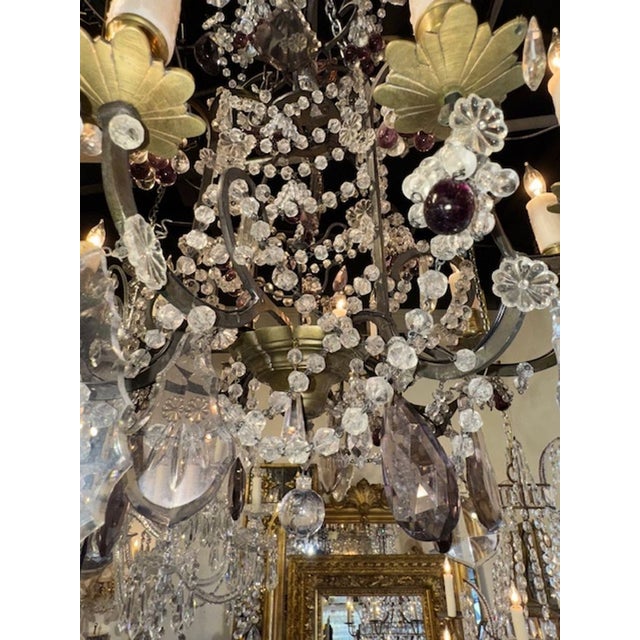 French Iron Chandelier For Sale In Dallas - Image 6 of 7