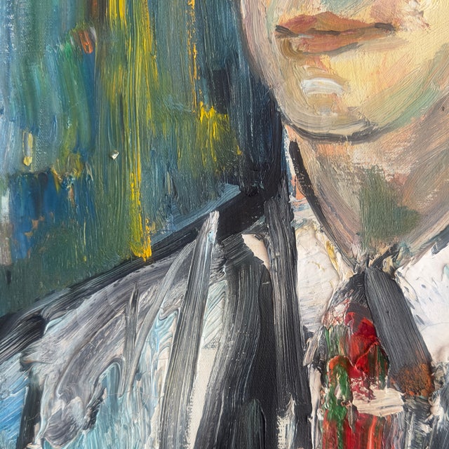 1960s Norman Carton (American, 1908–1980) | Original Mid-Century Modern Portrait For Sale - Image 5 of 12