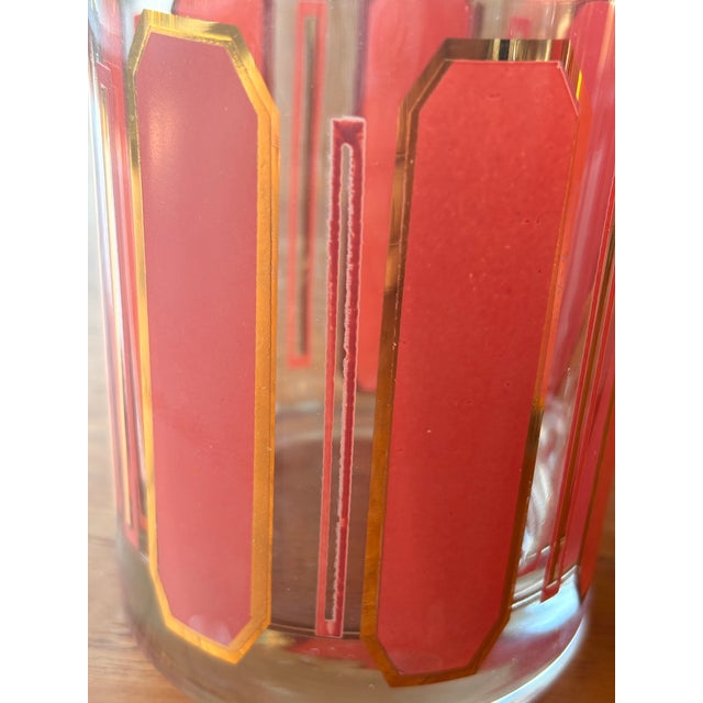 Metal Vintage Georges Briard 22k Paneled Low Ball Glass Set of 4 For Sale - Image 7 of 10