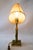 Art Deco Jade Table Lamp with Brass and Fabric Shade, 1920s For Sale - Image 16 of 18