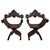Italian Savonarola Armchairs in Carved Walnut, 1900, Set of 2 For Sale - Image 12 of 12