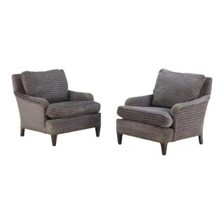 A Pair of French Upholstered Bergeres. Contemporary. For Sale