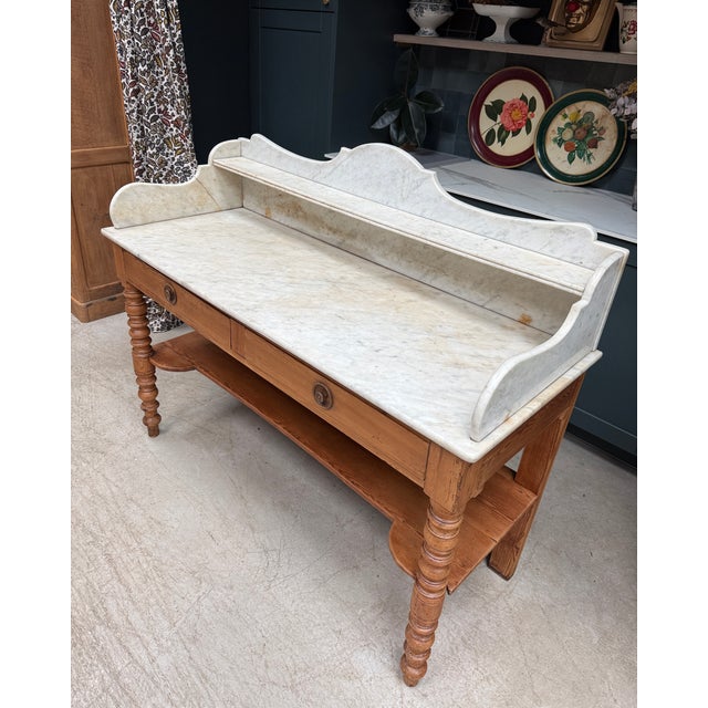 Antique Bathroom Console Table For Sale - Image 15 of 17