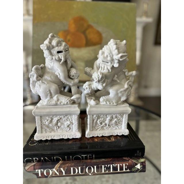 A classic decor item, Foo Dogs are whimsical and bring good fortune. Both figures are fierce and dramatic. Their manes,...