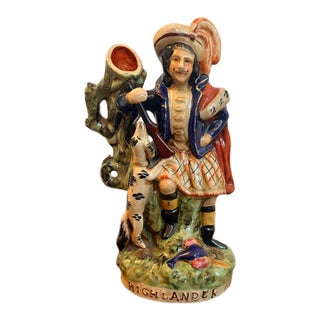 Vintage Highlander Ceramic Spill Vase For Sale