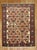 Authentic Persian Ferehan throw rug with an ivory field from the 1st quarter of the 20th century 2'7'' x 3'2''
