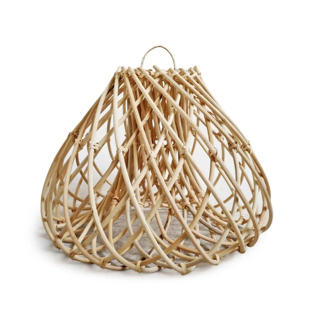 2020s Contemporary Rattan Java Drop Pendant Light Small For Sale - Image 5 of 12