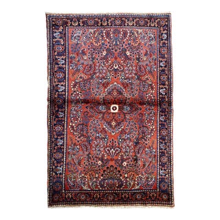 1920s Handmade Antique Persian Sarouk Rug For Sale