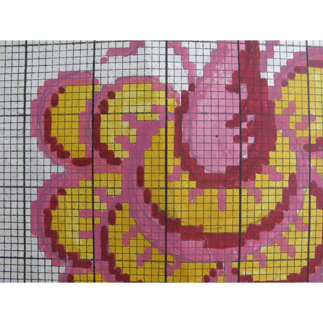 Paper Antique French Textile Design For Sale - Image 7 of 9