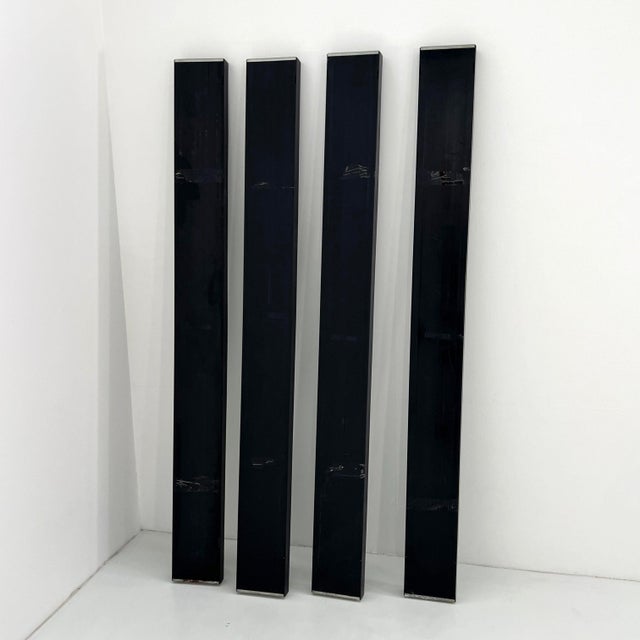 Glass Gronda Mirrors and Coat Racks by Luciano Bertoncini for Elco, 1970s, Set of 4 For Sale - Image 7 of 9