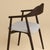 Contemporary Smoked Oak Chair by Lebanto For Sale - Image 3 of 8