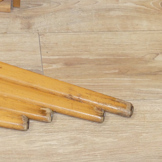 Extendable Kitchen Dining Table in Wood and Resopal, 1950s For Sale - Image 14 of 15