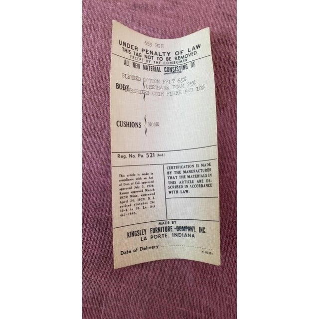 Gorgeous Chair in Good Vintage Condition. Solid and Firm. There is a skinny long tear on the seat. Otherwise, Wear is...