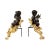 Louis XV Style Firewood Cabinets in Gilded and Patinated Bronze, Set of 2 For Sale - Image 4 of 6