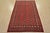 Tribal Bokhara Rug 5’2” X 7’9” Red Wool Tribal Hand-Knotted Oriental Carpet For Sale - Image 3 of 13