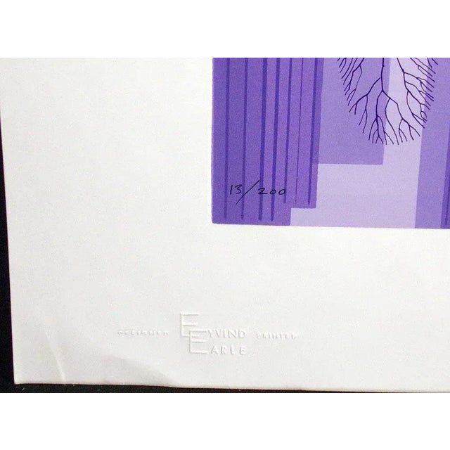 "Central Park" by Eyvind Earle Hand Signed and Numbered by the artist Limited Edition Serigraph Art Print on Paper Hand...