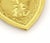 Late 20th Century 17224 - 24k Gold Good Luck Oriental Snake Heart Charm Pendant For Sale - Image 4 of 5