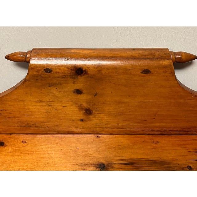 Late 19th Century Antique 19th Century Primitive Pine Washstand For Sale - Image 5 of 12