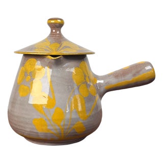 Vintage Italian Japanese Style Pottery Teapot from Cerasarda Fatto a Mano, 1970s For Sale