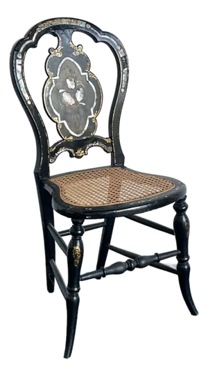 Vintage Paper Mache Inlay Chair