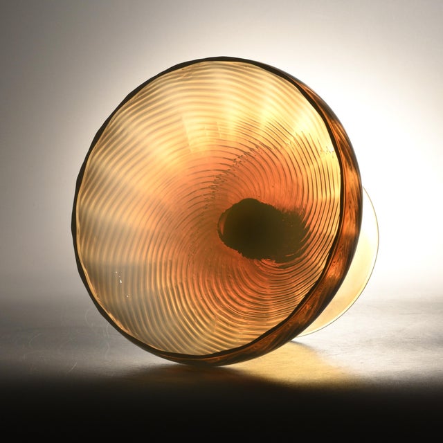 Vintage Italian Opaline Glass Pedestal Bowl, 1960s For Sale - Image 6 of 11