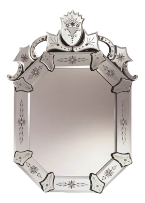 Venetian Mirror Murano Glass "Pantalone" by Fratelli Tosi