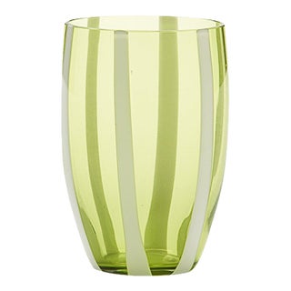 Gessato Tumbler (Set of 2) - Apple Green For Sale