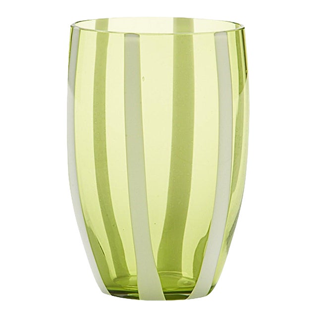 Gessato Tumbler (Set of 2) - Apple Green For Sale