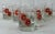 Mid 20th Century Pretty in Pink Floral Blown Glass Lowball Glasses- Set of 5 For Sale - Image 5 of 9
