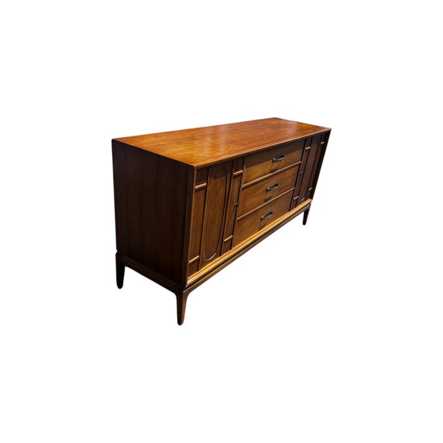 Mid-Century Modern Mid 20th Century Modern Walnut Credenza For Sale - Image 3 of 9