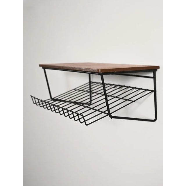 Vintage Teak Bedside Table or Hanging Console Table For Sale - Image 4 of 5