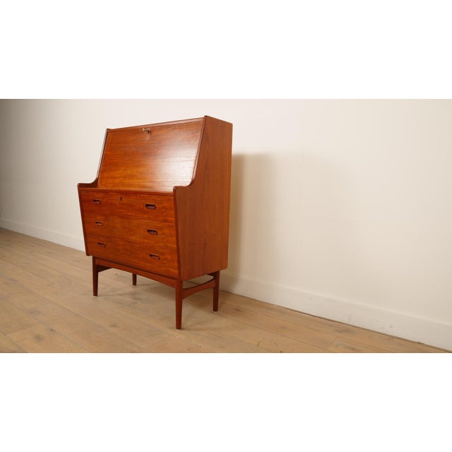 Vintage Teak Secretaire by Arne Wahl Iversen For Sale - Image 6 of 18