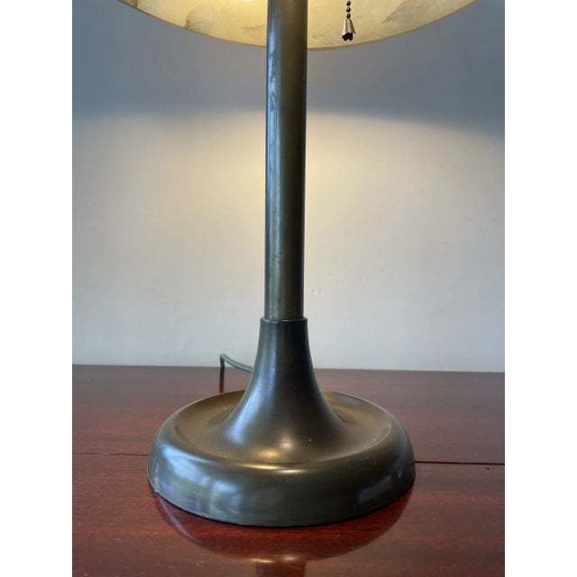 Antique Large Reverse Hand Painted Lamp For Sale In New York - Image 6 of 10