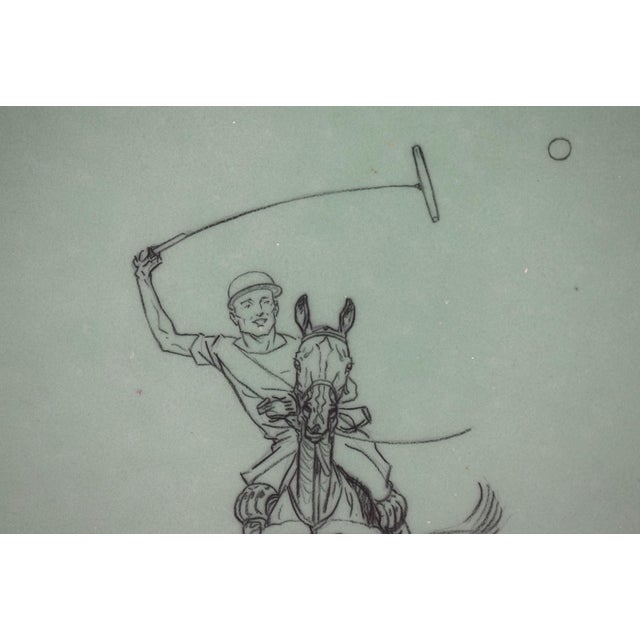 Paul Brown Polo Pencil on Acetate Drawing 7 For Sale - Image 4 of 4