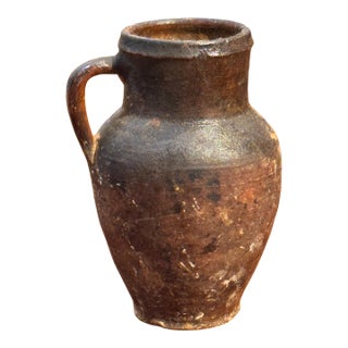 19th Century Terra Cotta Jug For Sale