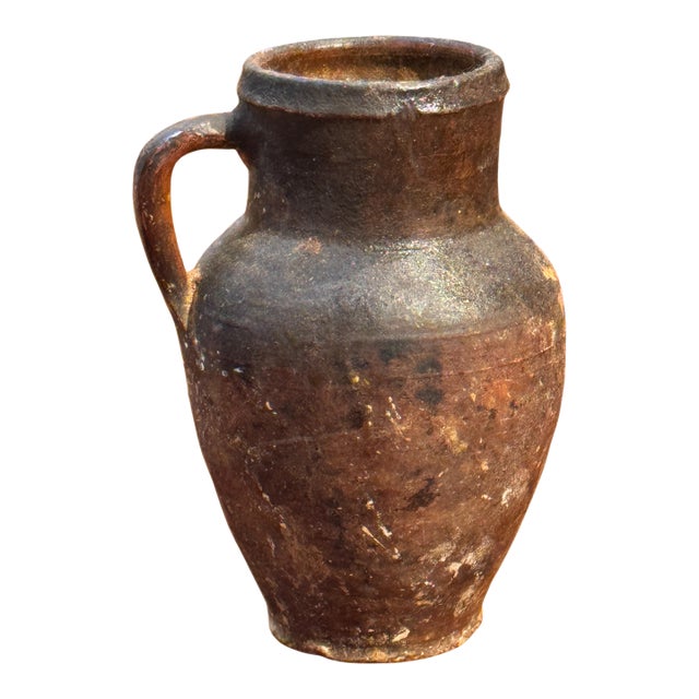 19th Century Terra Cotta Jug For Sale