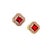 Metal Natural Tourmaline Diamond Earrings 14k Gold 4.47 TCW Certified For Sale - Image 7 of 12