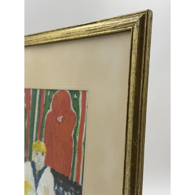 Mohamed Hamri Moroccan Modernist Folk Art Painting, the Unique Singer, 1977 For Sale - Image 18 of 18